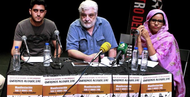 Rueda de prensa en Madrid para presentar la convocatoria de la manifestación. EFE