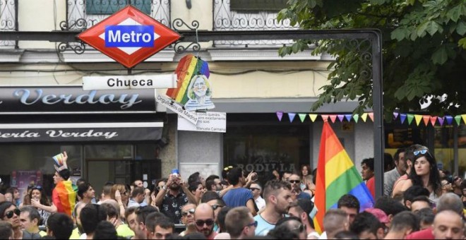 Fiestas del 'Orgullo Gay' en al barrio madrileño de Chueca.EFE/Archivo
