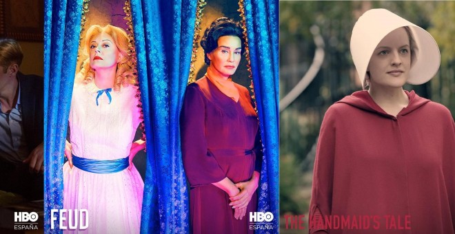 Imágenes de Big little lies, Feud y The handmaid´s tale