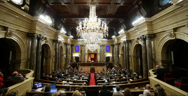 Imagen del Pleno del Parlament catalán. REUTERS