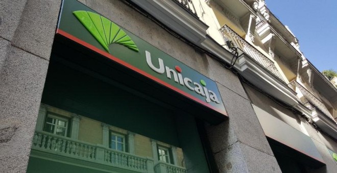 Oficina de Unicaja en Madrid. EFE