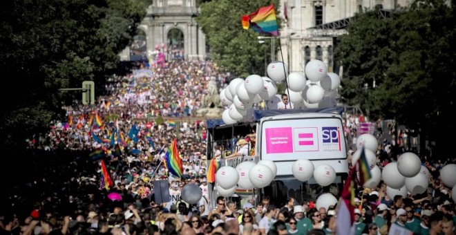 Imagen de archivo de una manifestación del Orgullo Gay en Madrid. EFE/Archivo
