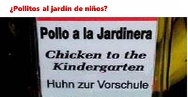 Pollo al jardín de infancia #WTF