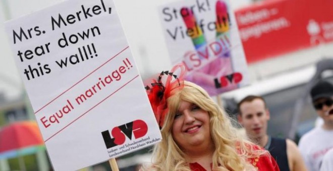 Manifestación en Colonia por el matrimonio igualitario.- REUTERS