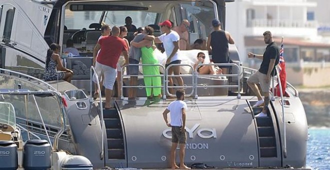 El yate alquilado por Cristiano Ronaldo para veranear en Formentera.