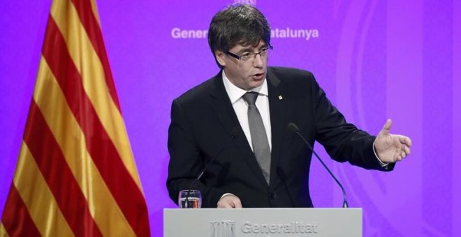 El presidente de la Generalitat de Cataluña, Carles Puigdemont. - EFE