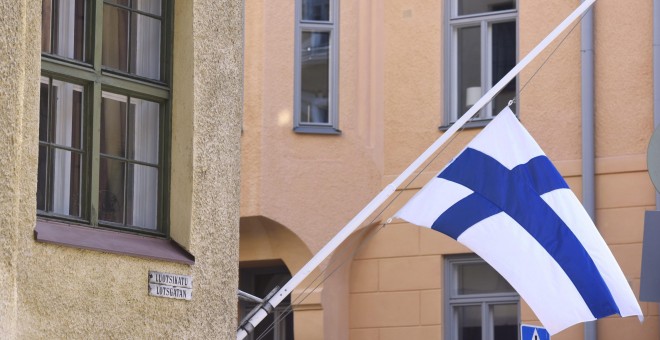 Bandera de Finlandia./AFP