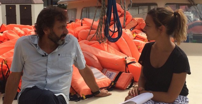 Entrevista a Oscar Camps, de Proactiva Open Arms. / E.E