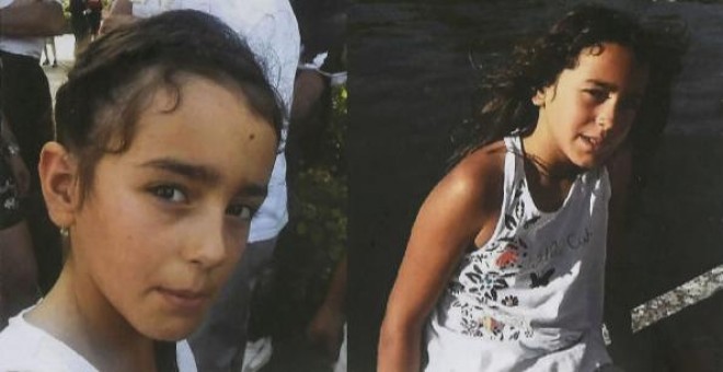 Cartel con la foto de Maëlys De Araujo, la niña francesa desaparecida este domingo /AFP (PHILIPPE DESMAZES)