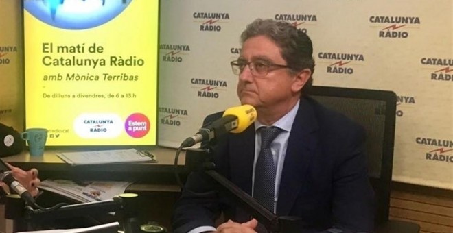 El delegado del Gobierno en Catalunya, Enric Millo, en Catalunya Ràdio. E.P.