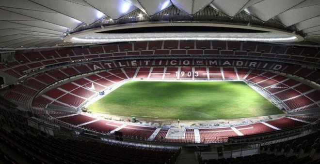 Imagen facilitada por el Atlético de Madrid del interior del estadio Wanda Metropolitano. | EFE