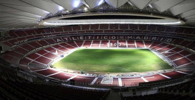 Imagen facilitada por el Atlético de Madrid del interior del estadio Wanda Metropolitano. | EFE