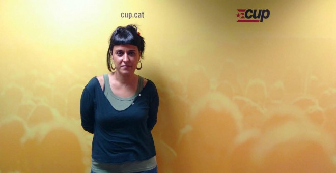 Anna Gabriel, aquest dimarts, a la seu de la CUP. GUILLEM AMATLLER