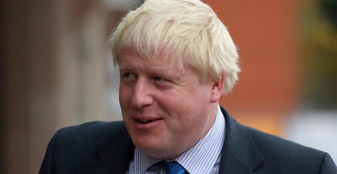 El ministro británico de Asuntos Exteriores, Boris Johnson,este domingo, antes de asistir a una conferencia del PArtido Conservador en Manchester. REUTERS/Hannah McKay