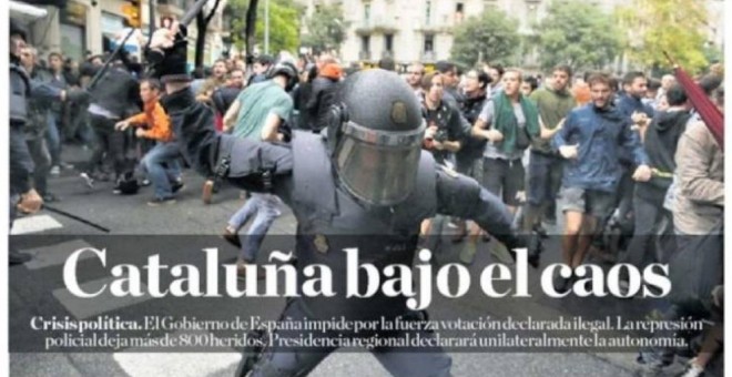 Portada de 'El Comercio'