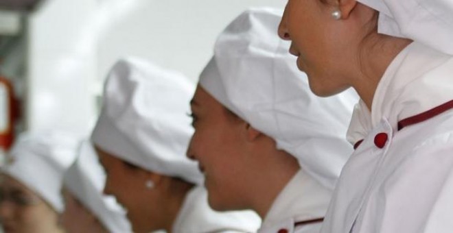 Foto de alumnas del colegio Fuenllana de Alcorcón