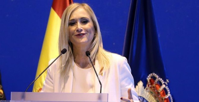 Cifuentes, hace unos días en un acto en Madrid. EFE/J. J. Guillén