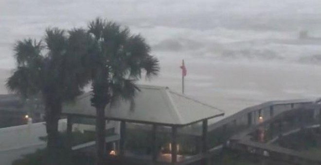Huracán Nate llega a las costas de Alabama (EEUU)./REUTERS