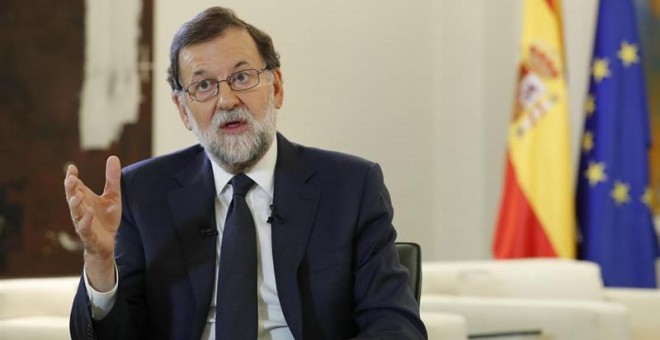 El presidente del Gobierno, Mariano Rajoy, durante una entrevista. /EFE