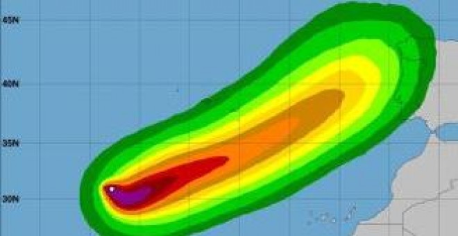 El huracán 'Ophelia' dejará fuertes vientos en Galicia, Asturias y Cantabria