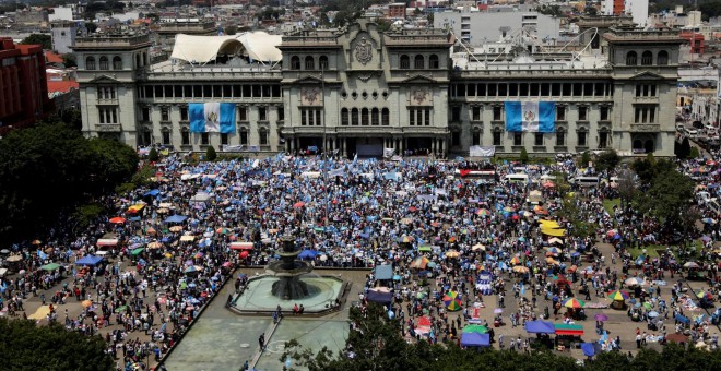 Protestas en Guatemala. /REUTERS