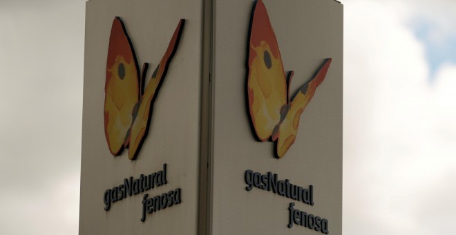 El logo de Gas Natural Fenosa en su sede en Madrid. REUTERS/Sergio Perez
