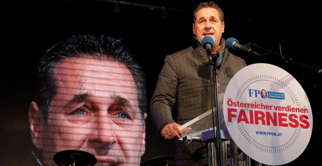 El líder del ultraderechista austriaco Partido Liberal (FPÖ), Heinz-Christian Strache.EFE/Dominic Ebenbichler