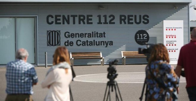Vista de la sede central del servicio de emergencias 112 de la Generalitat, en Reus (Tarragona). - EFE