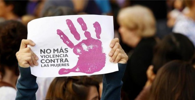 Manifestación contra la violencia machista. David Castro/EFE