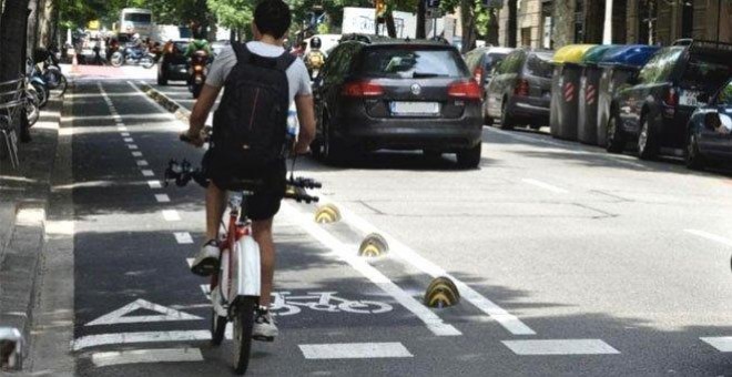 Carril bici en Barcelona. - EFE