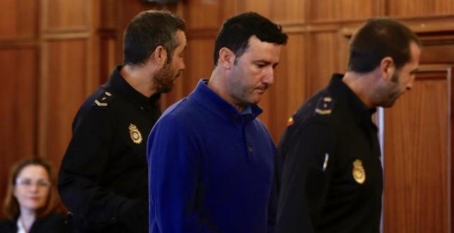 El acusado de asesinar a la hija de Juana Vargas, durante el juicio. EUROPA PRESS