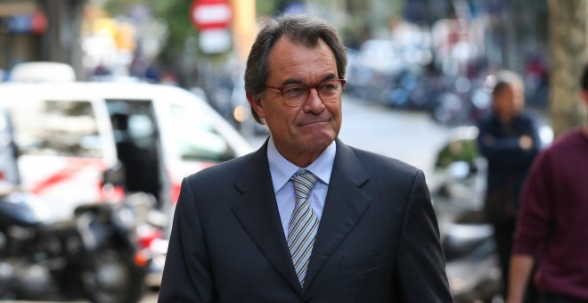 El expresident catalán Artur Mas, a su llegada a una reunión de PdeCat, en Barcelona. REUTERS/Albert Gea