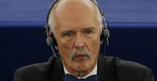 El eurodiputado ultra Janusz Korwin-Mikke. / REUTERS