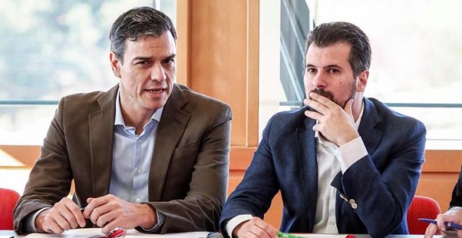 Pedro Sánchez, en Valladolid. / EFE