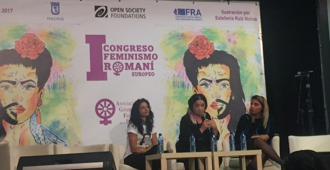 Las ponentes del I Congreso de Feminismo Romaní.