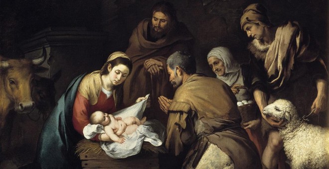 'Adoración de los pastores', Bartolomé Esteban Murillo (1650)