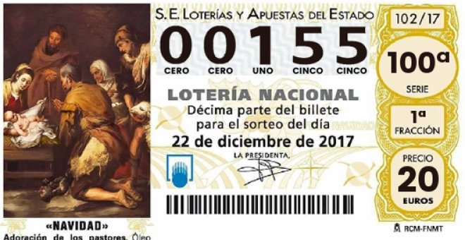 Décimo Lotería de Navidad 2017