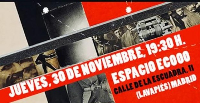 Cartel del debate sobre la revolución rusa de 1917 organizado por 'Espacio Público'. / EFE