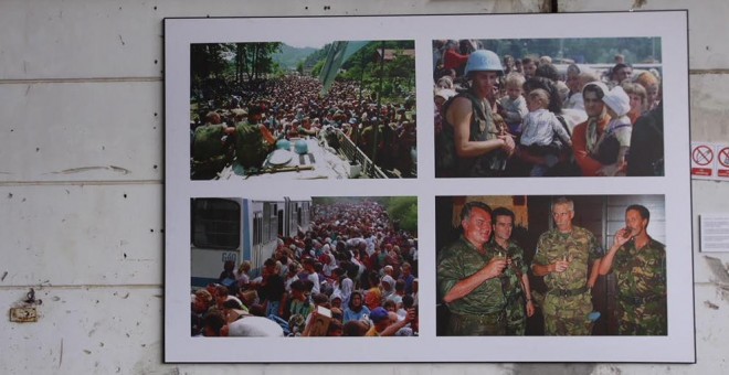 Combo de fotografías del museo de la memoria sobre Srbrenica. - BRU ROVIRA