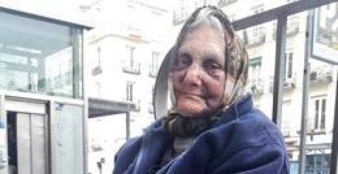 La indigente violentamente agredida en Chamberí.- EP