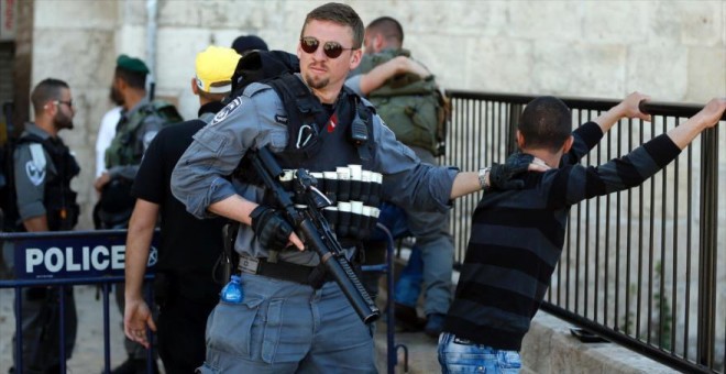 Un policía israelí, en una imagen de archivo. AFP