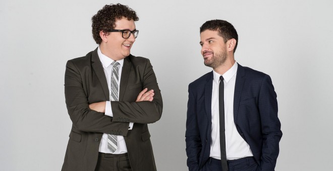 El combo de 'No te metas en política', Facu Díaz y Miguel Maldonado.- EL PAVÓN TEATRO KAMIKAZE