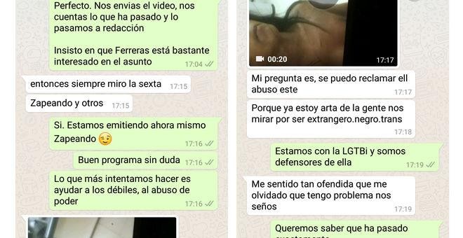 Conversaciones de Whatsapp de usuarios de forocoches con la joven que se desnudó en el Mercadona de Reus