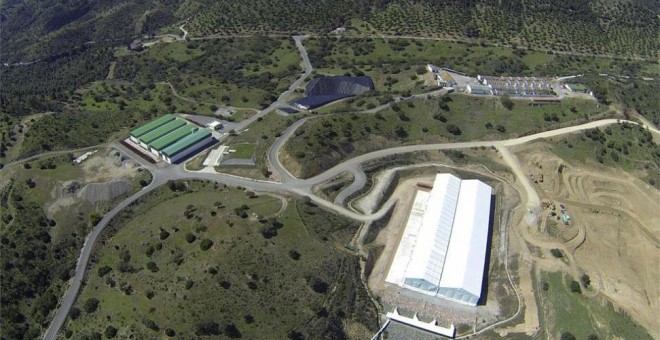 Vista aérea del Almacén Centralizado de Residuos de Baja y Media Actividad El Cabril. / EFE