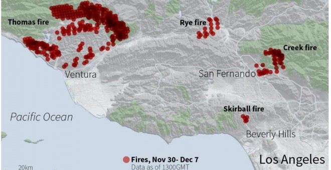 Incendios en california