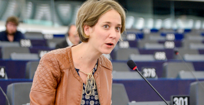 La portavoz en el Parlamento Europeo de Izquierda Unida, Marina Albiol / EUROPA PRESS