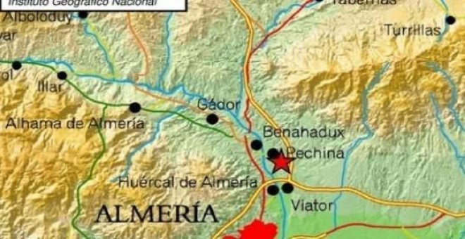 Terremoto en la provincia de Almería Terremoto en la provincia de Almería. EUROPA PRESS/INSTITUTO GEOGRÁFICO NACIONAL