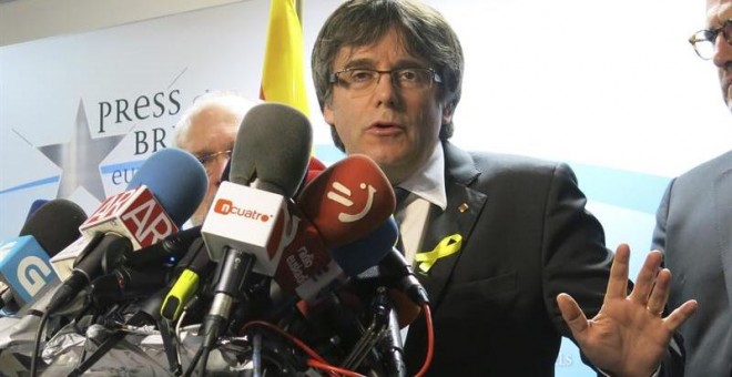 Carles Puigdemont desde Bruselas.
