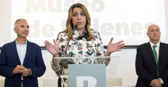 Susana Díaz, hace unos días en Málaga. EFE/Daniel Pérez