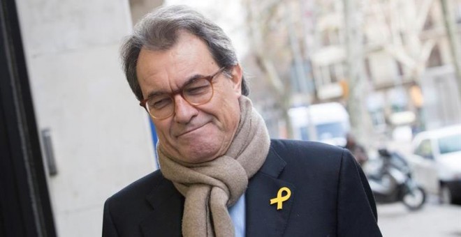 El presidente del PDeCAT, Artur Mas, a su llegada a la reunión del comité nacional del PDeCat este lunes. EFE/Marta Pérez